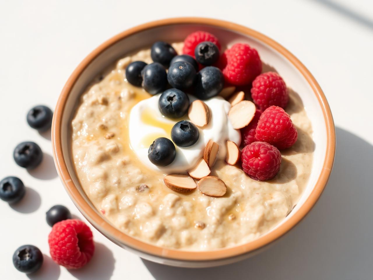 Berry Almond Protein Oat Bowl