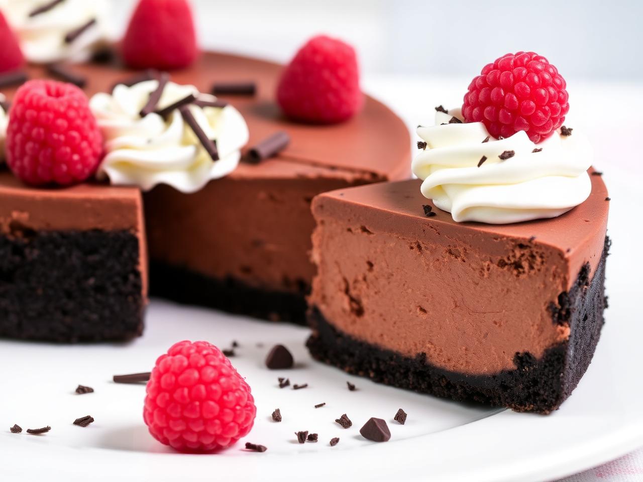 No-Bake Chocolate Cheesecake