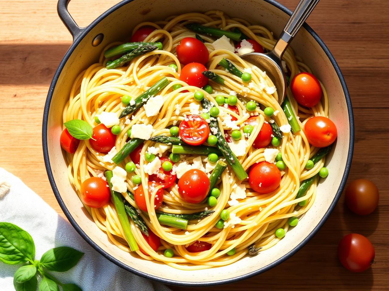One-Pot Pasta Primavera