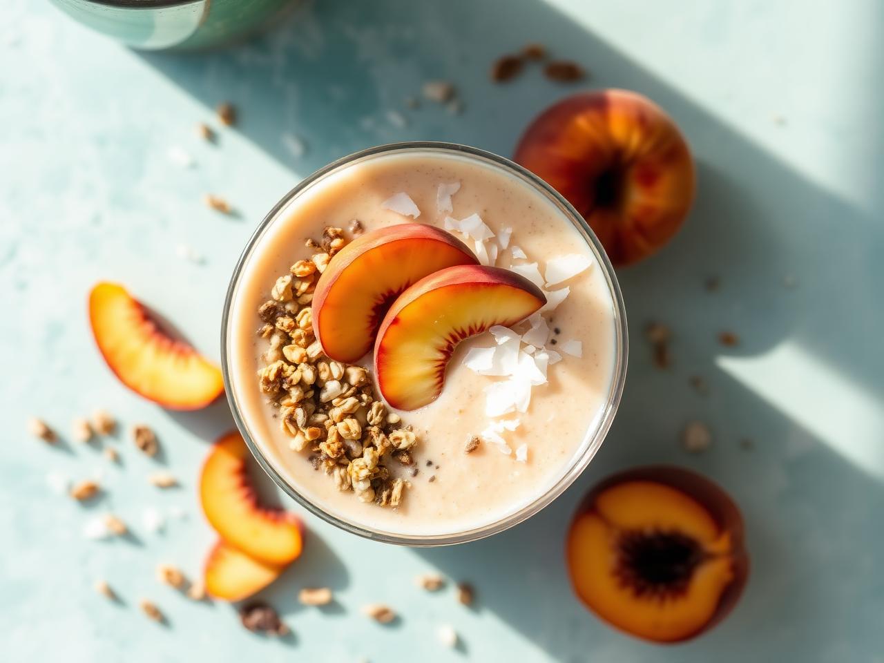 Peach Coconut Smoothie Bowl