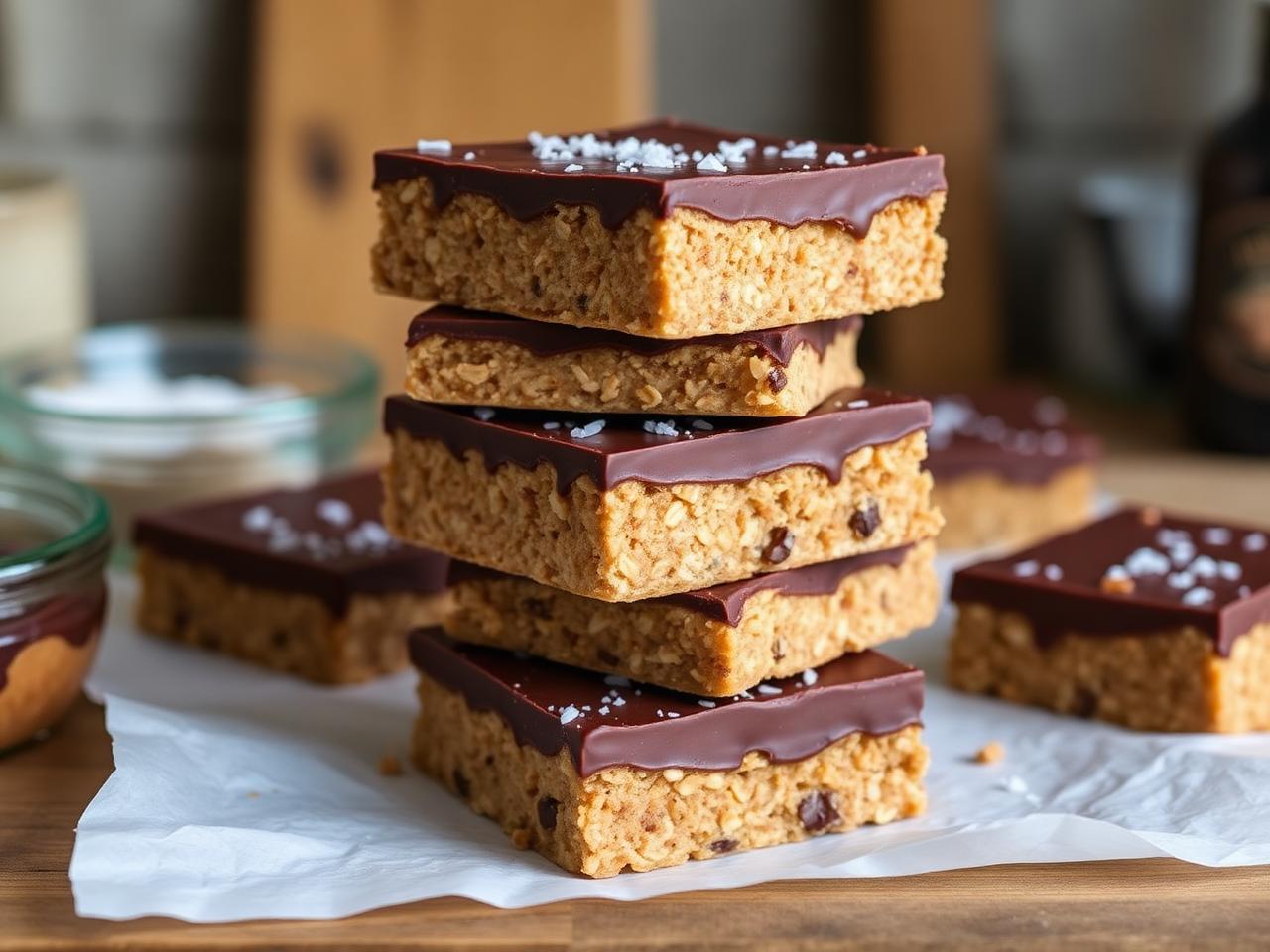 Peanut Butter Chocolate Oat Bars
